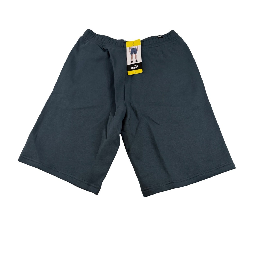Puma Mens Fleece Athletic Sweat Shorts Dark Gray Blue Small NWT 1853